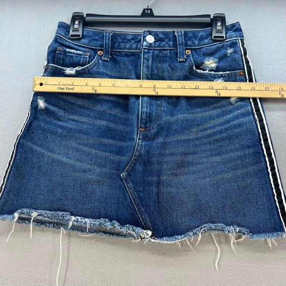 Abercrombie & Fitch Zoe Natural Rise Vintage A-Line Skirt Size 4/27 Normcore - Picture 9 of 11